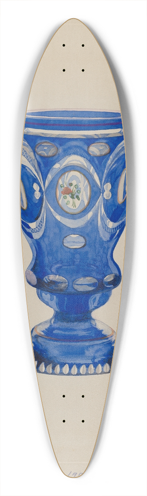 J. Howard Iams - Glass 39.3 inch art pintail longboard deck