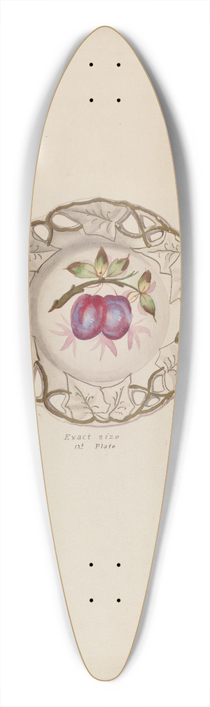 J. Howard Iams - Plates 39.3 inch art pintail longboard deck