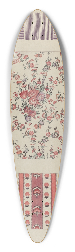 J. Howard Iams - Printed Cotton 39.3 inch art pintail longboard deck