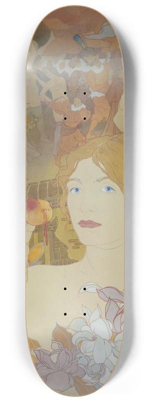 Georges de Feure - Le Fruit Defendu 8.25 inch art skate deck