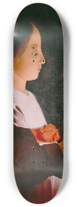 Georges de La Tour - Young Virgin Mary 8.25 inch art skate deck