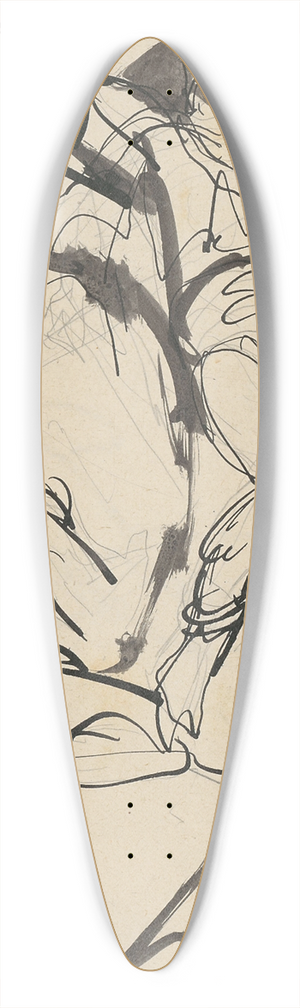 Jn Novk - Dance 39.3 inch art pintail longboard deck