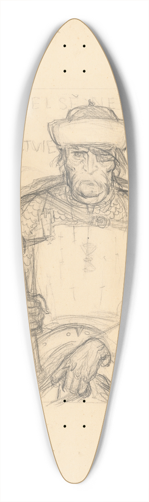 Jn Novk - Jn ika 39.3 inch art pintail longboard deck