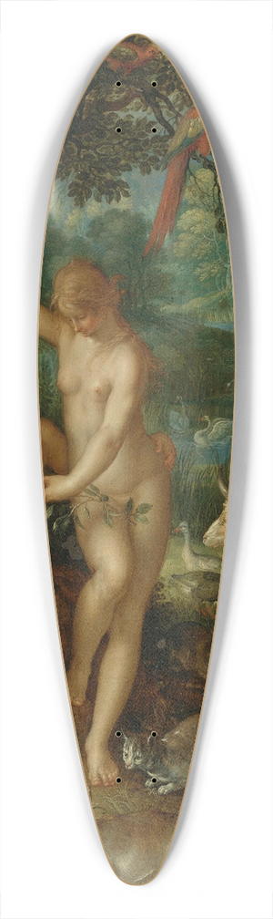 Joachim Wtewael - Adam And Eve 39.3 inch art pintail longboard deck