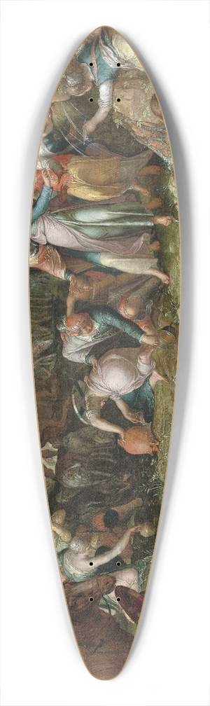 Joachim Wtewael - Moses Striking the Rock 39.3 inch art pintail longboard deck