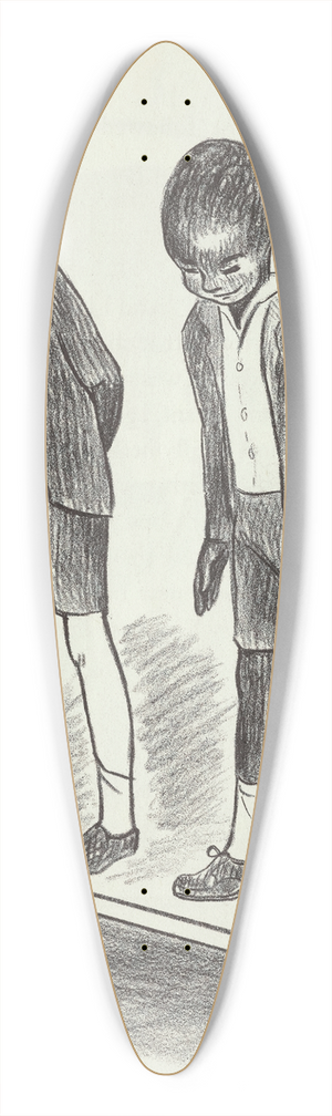 Joan Balfour Payne - New Boy in School pl17 39.3 inch art pintail longboard deck