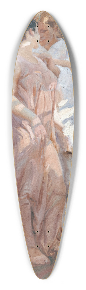 Joaqun Sorolla - The Pink Robe 39.3 inch art pintail longboard deck
