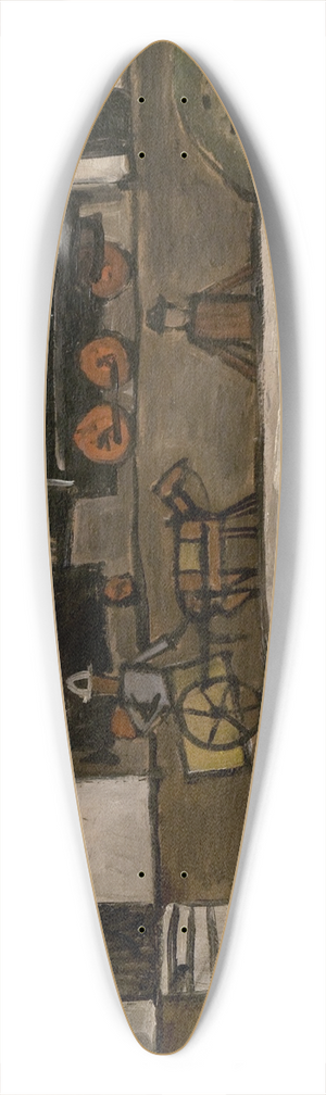 Joaqun Torres-Garca - Gare 39.3 inch art pintail longboard deck
