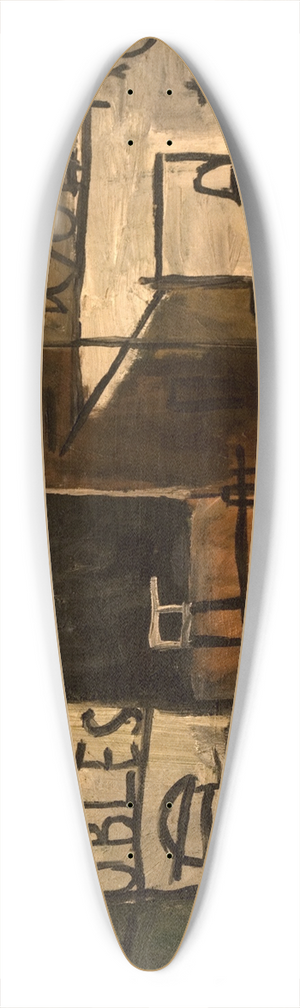 Joaqun Torres-Garca - Pintura constructiva 39.3 inch art pintail longboard deck