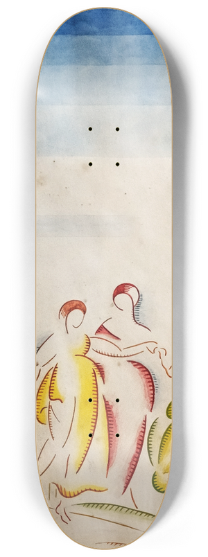Georges Gaudion - The three Graces 8.25 inch art skate deck