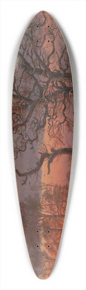 Johan Christian Dahl - Danish Winter Landscape with Dolmen 39.3 inch art pintail longboard deck