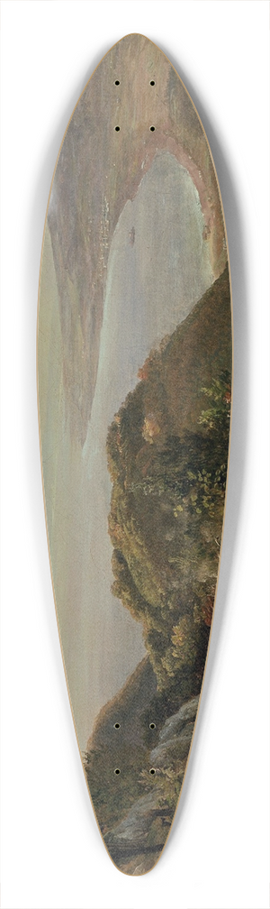 Johan Christian Dahl - View from Pimonte 39.3 inch art pintail longboard deck
