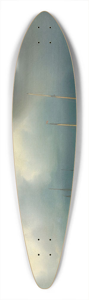 Johan Hendrik Louis Meyer - Coastal view 39.3 inch art pintail longboard deck
