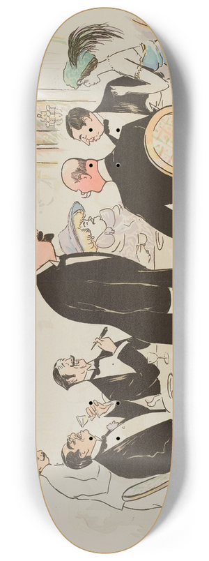 Georges Goursat (Sem) - A lHtel de Paris 8.25 inch art skate deck