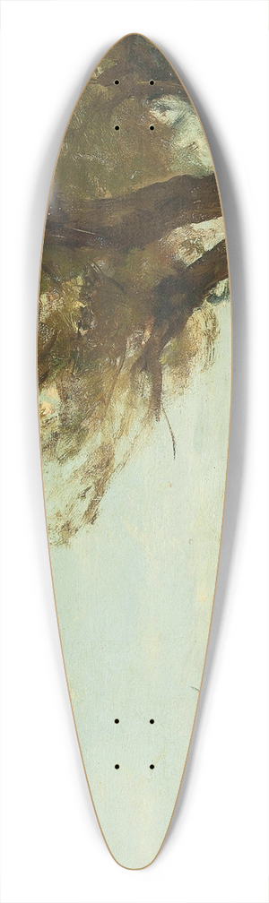 Johan Hendrik Weissenbruch - Under the willow trees 39.3 inch art pintail longboard deck