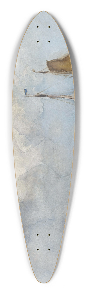 Johan Hendrik Weissenbruch - View on the Beach 39.3 inch art pintail longboard deck