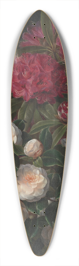 Johan Laurentz Jensen - Kamelier Og Rhododendron 39.3 inch art pintail longboard deck