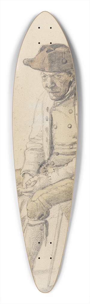 Johann Baptist Kirner - Sitzender alter Bauer mit Dreispitz 39.3 inch art pintail longboard deck