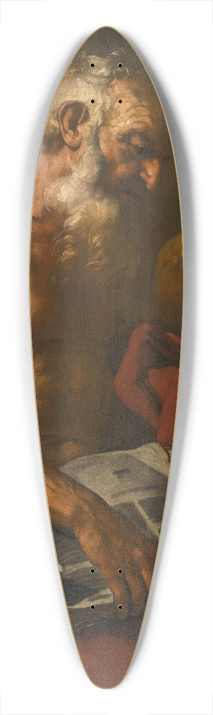 Johann Carl Loth - Saint Jerome 39.3 inch art pintail longboard deck