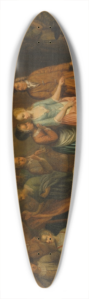 Johann Daniel Bager - The Wedding Night 39.3 inch art pintail longboard deck