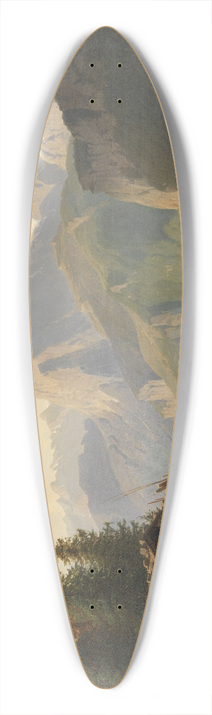 Johannes Bartholomus Duntze - Am Vierwaldstttersee 39.3 inch art pintail longboard deck