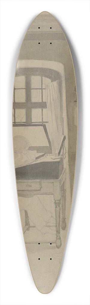 Johannes Eissenhardt - Der Knstler bei der Arbeit 39.3 inch art pintail longboard deck