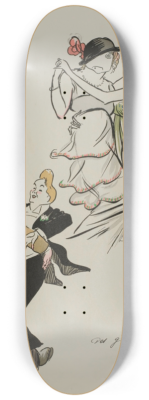 Georges Goursat (Sem) - Des gots et des couleurs 8.25 inch art skate deck