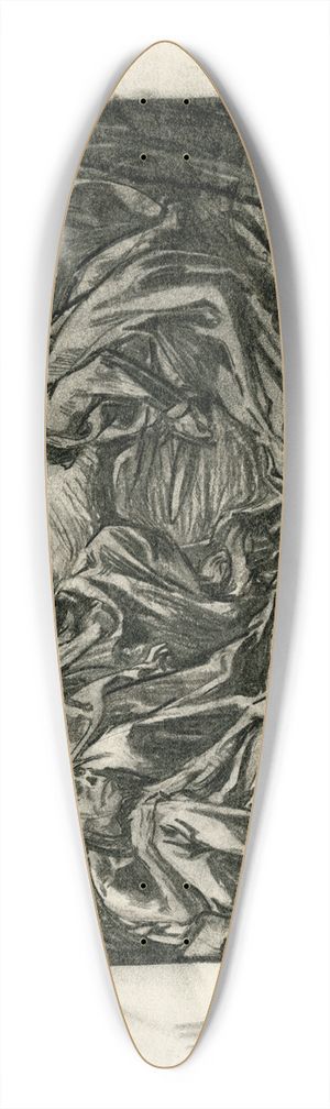 Johannes Josephus Aarts - Macbeth, Banquo en de drie hekse 39.3 inch art pintail longboard deck
