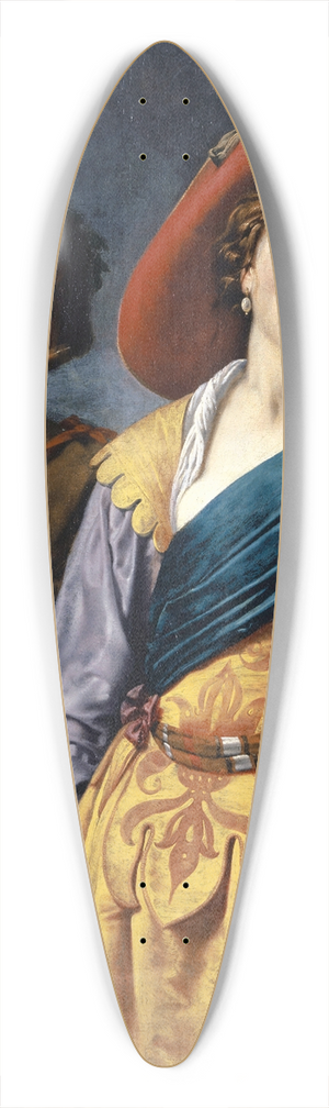 Johannes Paulus Moreelse - Singing Shepherdess with Shepherd 39.3 inch art pintail longboard deck