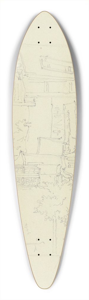 Johann Friedrich Hoff - Rodheim 39.3 inch art pintail longboard deck