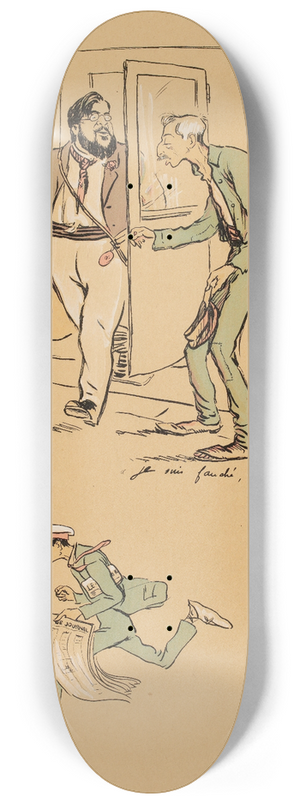 Georges Goursat (Sem) - Je suis fauch mon prince ! 8.25 inch art skate deck