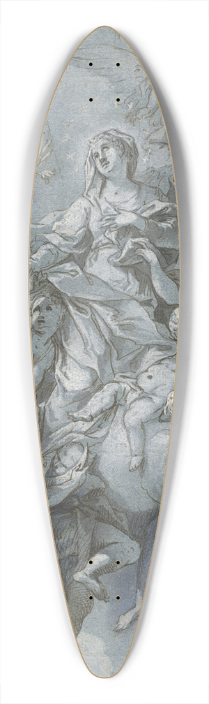 Johann Georg Bergmller - The Immaculate Conception 39.3 inch art pintail longboard deck
