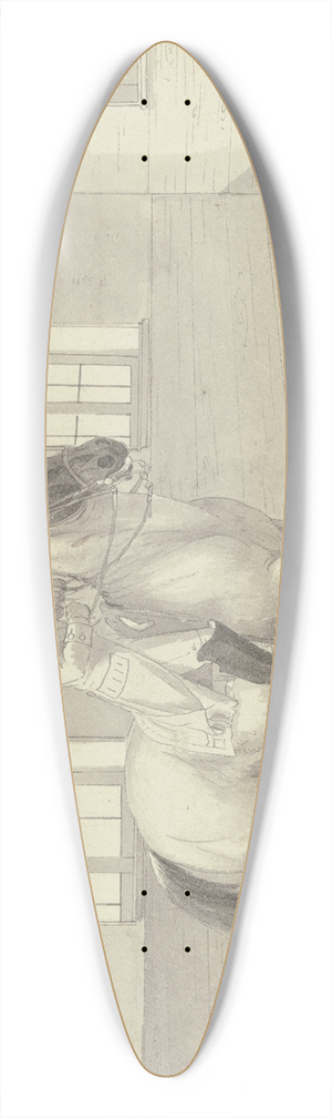 Johann Georg Pforr - Reiter in einer Reitschule 39.3 inch art pintail longboard deck