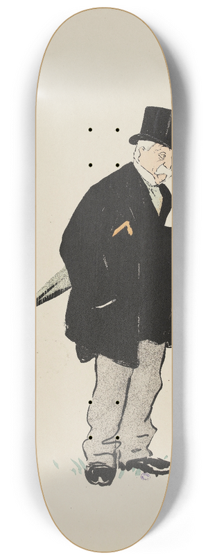 Georges Goursat (Sem) - Le Baron Finot 8.25 inch art skate deck