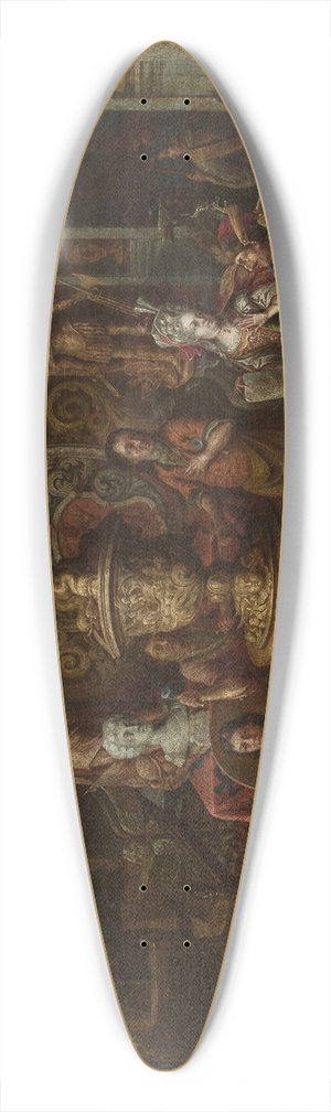Johann Georg Platzer - In the painters studio 39.3 inch art pintail longboard deck
