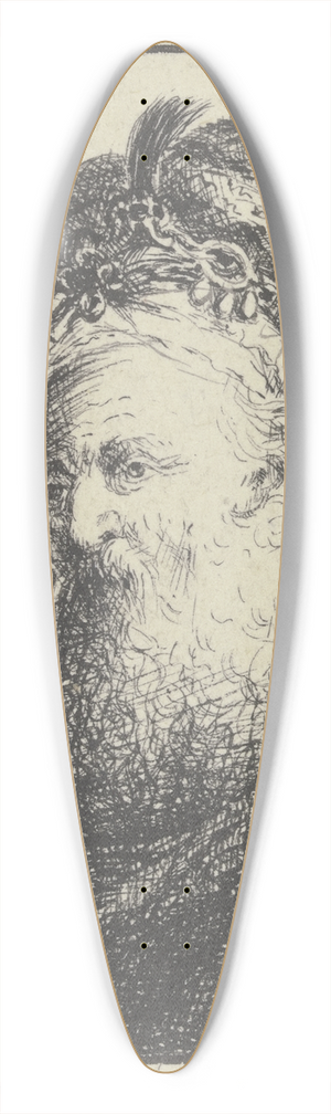 Johann Georg Trautmann - Kopf eines Orientalen nach links 39.3 inch art pintail longboard deck