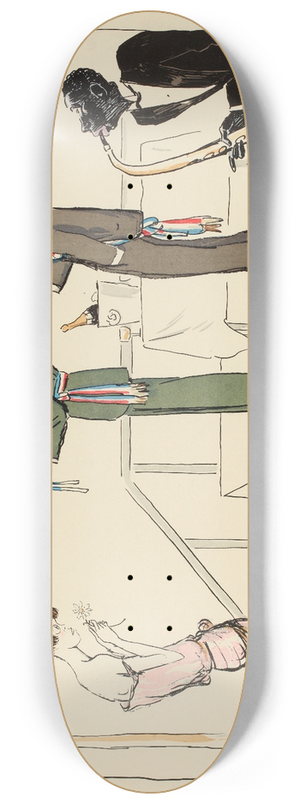 Georges Goursat (Sem) - le couronnement de la rosire 8.25 inch art skate deck