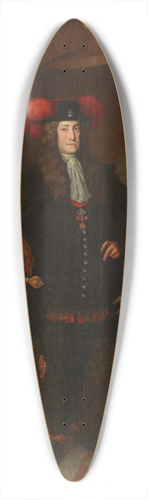 Johann Gottfried Auerbach - Kaiser Karl VI. 39.3 inch art pintail longboard deck