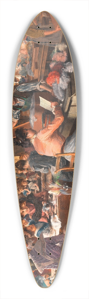 Johann Hamza - Federnschmuckfabrik 39.3 inch art pintail longboard deck