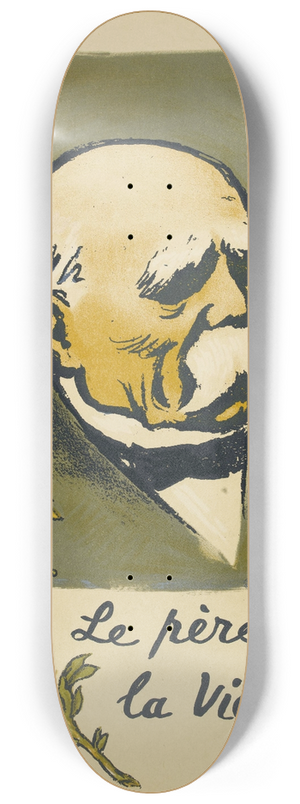 Georges Goursat (Sem) - Le pre la Victoire 8.25 inch art skate deck