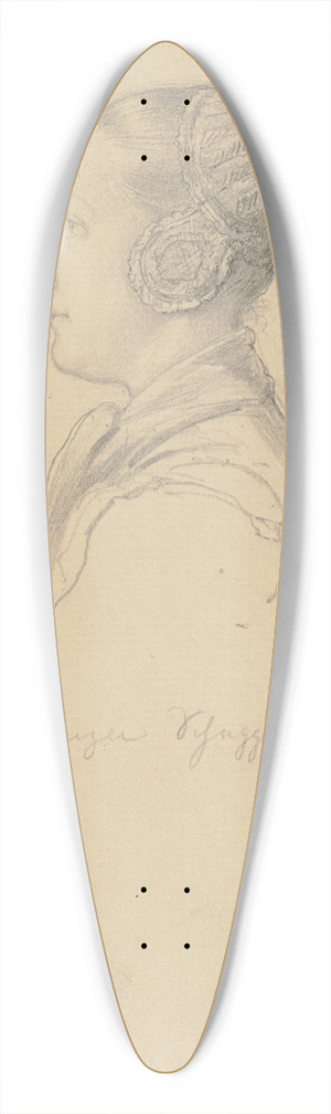 Johann Jakob Hoff - Hessisches Bauernmdchen mit Brautkrone 39.3 inch art pintail longboard deck
