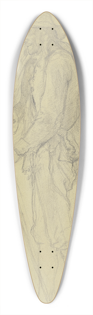 Johann Jakob Hoff - Schfer, ganze Figur, Profil nach links 39.3 inch art pintail longboard deck