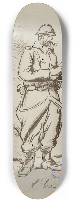Georges Goursat (Sem) - Lheure du vaguemestre 8.25 inch art skate deck