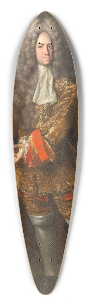 Johann Kupetzky - Kaiser Karl VI. 39.3 inch art pintail longboard deck