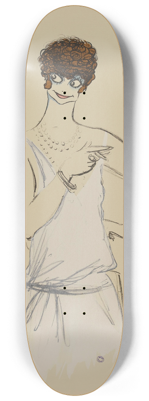 Georges Goursat (Sem) - Maud Loty 8.25 inch art skate deck