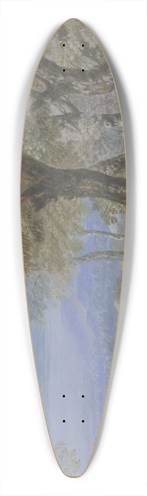 JOHANN NIKOLAUS GASSNER - Sommerlandschaft mit Durchblick durch einen Buchenwald 39.3 inch art pintail longboard deck