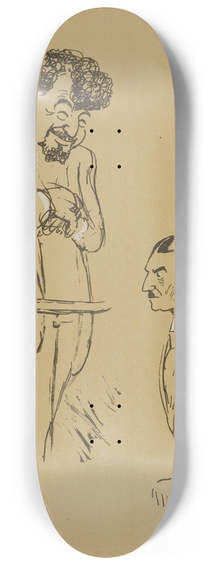 Georges Goursat (Sem) - M. F-I Mouthon et M. Casella 8.25 inch art skate deck