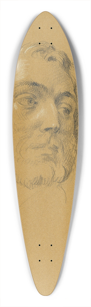 Johann Peter Krafft - Portrtstudie 39.3 inch art pintail longboard deck