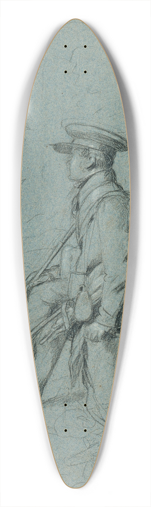 Johann Peter Krafft - Studie eines rastenden Malers 39.3 inch art pintail longboard deck