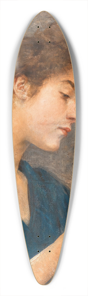 Johann Victor Krmer - A Beautiful Reader 39.3 inch art pintail longboard deck